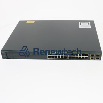 CISCO WS-C2960-24LC-S - Cisco Catalyst 2960 Series 24-Port switch (24x 100MB (8 PoE), 2x 1G Base-T/SFP) with Integrated PSU, LAN Base